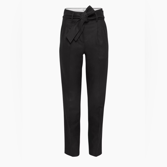 Aritzia Wilfred Gia Elegant Black Women's High-Waisted Pants Sz 6 - Picture 6 of 17